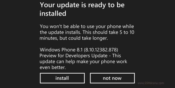 Windows Phone 8.1 prvi update