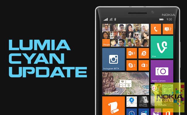Nokia Lumia Cyan update