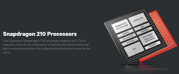 Snapdragon 210 sa quad-core CPU i LTE