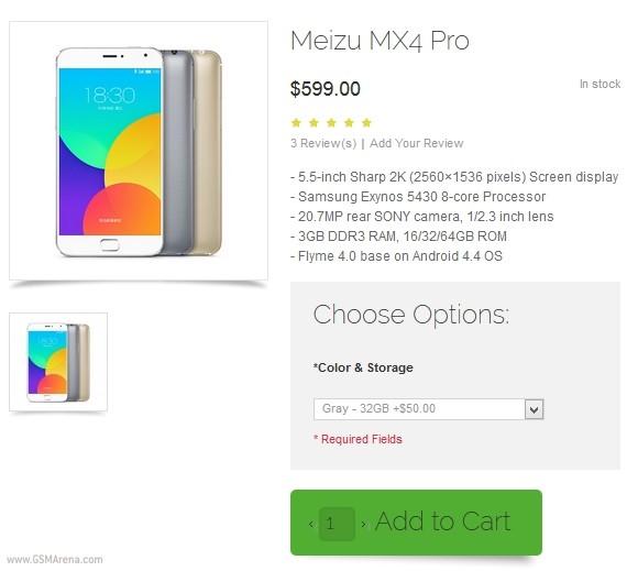 Meizu MX4 Pro dostupan online za skoro sve zemlje
