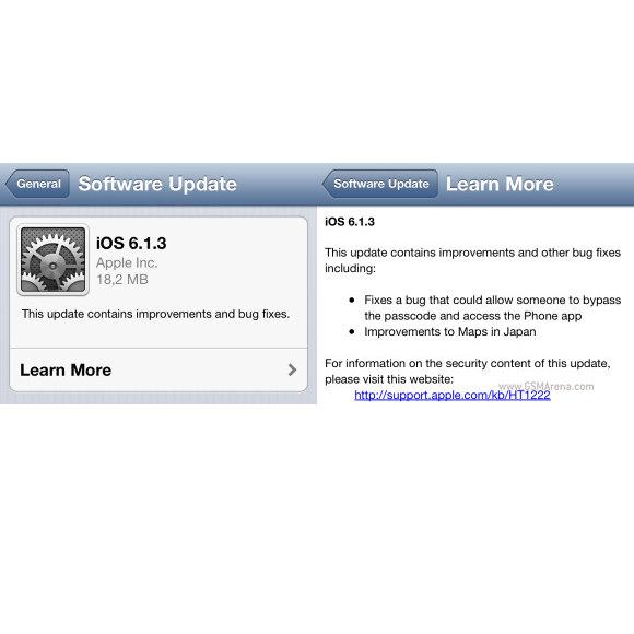 Apple iOS 6.1.3