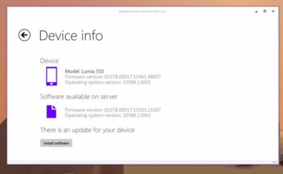 Lumia 550 firmware update